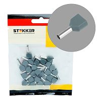 LD406-0508 Наконечник штыревой втулочный изолированный НШВИ(2) 0,5-8 (DIY упаковка 25 шт)