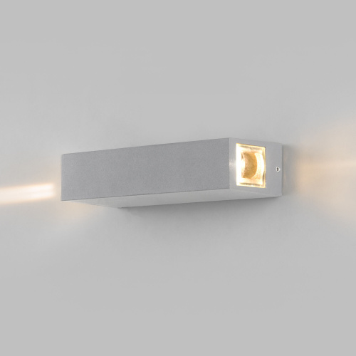 Уличный настенный светодиодный светильник Blaze LED IP54 35136/W серый фото 5