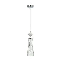 8268/1A NEOCLASSI LN26 160 хром/белый/прозрачный,  металл/керамика/стекло Подвес Е14 1*40W 220V EMILY