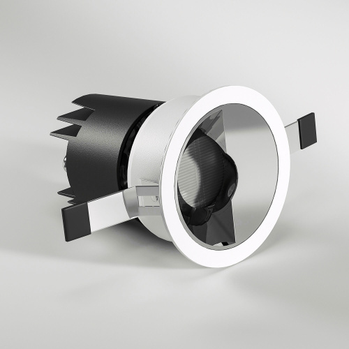 Точечный светодиодный светильник 10W 3000K белый/хром 25090/LED фото 2