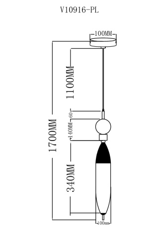 Светильник подвесной светодиодный Moderli V10916-PL Candle фото 7