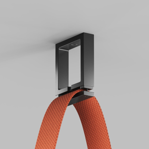 Усиленное накладное крепление для гибкого трека-ремня Belty, серия Base, 38,5 ? 10 ? 50 мм, IP20, чёрный, пластик фото 3