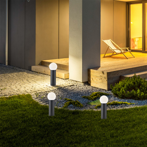 Напольный светильник Escada 30001G/01 E27*20W IP44 Dark grey фото 3