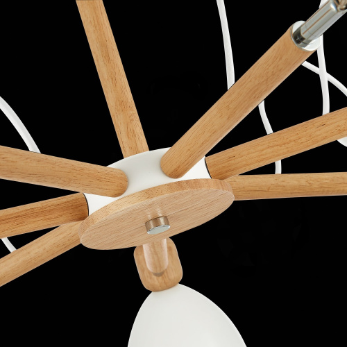 SLE103802-07 Светильник потолочный Светлое дерево, Белый/Белый E27 7*60W BALCAMO фото 4