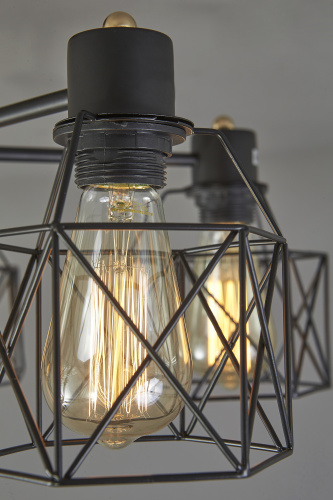 Потолочный светильник Escada 508/5PL E27*60W Black фото 2