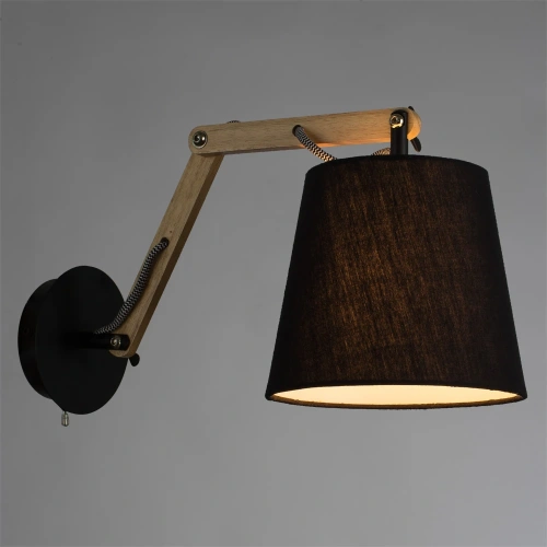 Бра Arte Lamp PINOCCHIO A5700AP-1BK фото 2 Бра Arte Lamp PINOCCHIO A5700AP-1BK фото 2