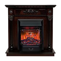 Электрокамин RealFlame Dacota AO античный дуб с очагом Majestic Lux Black RC