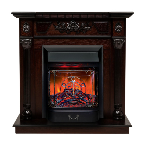 Электрокамин RealFlame Dacota AO античный дуб с очагом Majestic Lux Black RC