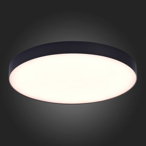 ST606.432.96 Светильник потолочный Черный LED 1*96W 3000K 8 640Lm Ra>85 120° IP20 D600xH55 185-265V Накладные светильники фото 4