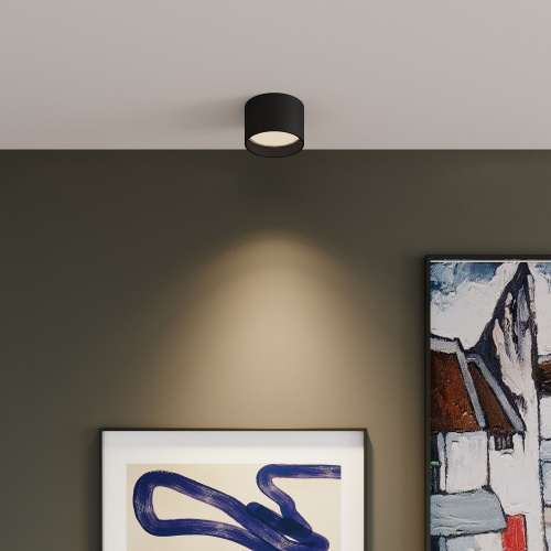 Накладной акцентный светильник черный 25123/LED фото 3