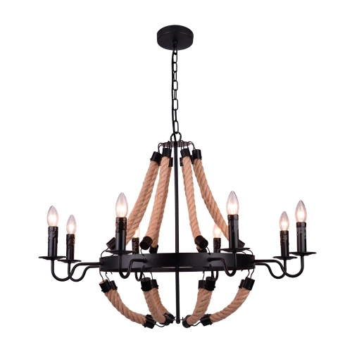 Подвесная люстра Arte Lamp MARSIGLIA A8956LM-8BK Подвесная люстра Arte Lamp MARSIGLIA A8956LM-8BK