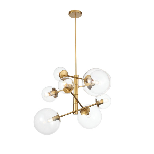 SL1150.203.08 Светильник подвесной ST-Luce Матовое золото/Прозрачный E27 8*40W (из 3-х коробок) LIORA фото 11