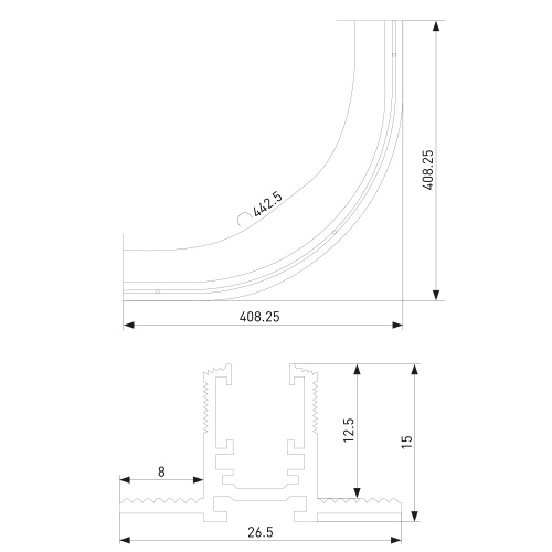 Mini Magnetic Шинопровод под ГКЛ 12,5 мм черный Ø600 85219/00 фото 5 Mini Magnetic Шинопровод под ГКЛ 12,5 мм черный Ø600 85219/00 фото 5
