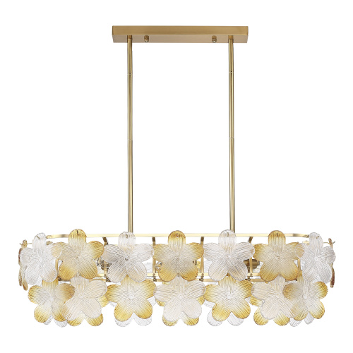 SL6240.203.08 Светильник подвесной ST-Luce золотистый/Прозрачный, янтарный E14 8*60W TENDER фото 3