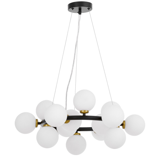 Подвесной светильник Lumina Deco Marsiada LDP 6033-15 BK+MD фото 6