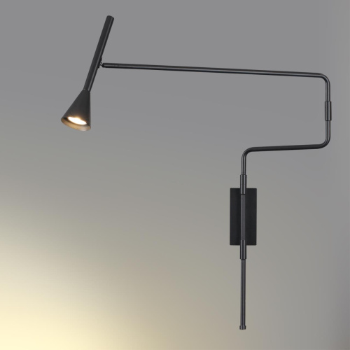 7031/1W HIGHTECH ODL25 271 Настенный светильник с выкл. черный/металл IP20 GU10 LED 10W 220V IZZY фото 4 7031/1W HIGHTECH ODL25 271 Настенный светильник с выкл. черный/металл IP20 GU10 LED 10W 220V IZZY фото 4