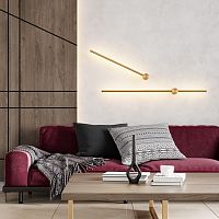 4335/18WGP HIGHTECH ODL23 275 золото Настенный светильник IP20 LED 18W 849Лм 3000K/4000K (перекл. ч/з тумблер на драйвере) FILLINI