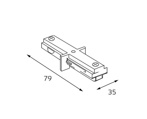 WSO 78 соединитель внутренний линейный (WSO 78 black) фото 3 WSO 78 соединитель внутренний линейный (WSO 78 black) фото 3