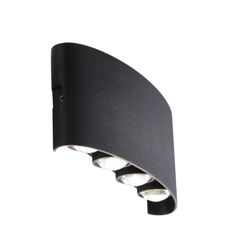 SL089.401.08 Светильник уличный настенный ST-Luce Черный кварцевый LED 8*1W 4000K BISELLO фото 6