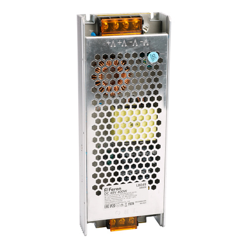 Трансформатор электронный для светодиодной ленты 400W 48V 210*81*30мм IP20 (драйвер), LB049 FERON фото 4