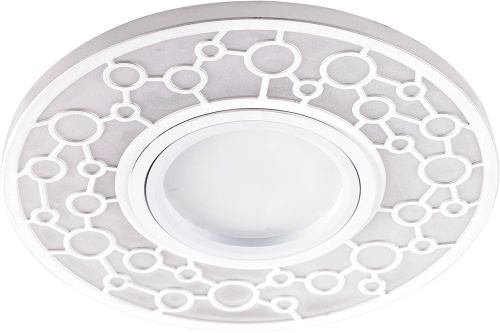 Светильник встраиваемый с LED подсветкой Feron CD990 потолочный MR16 G5.3 белый Светильник встраиваемый с LED подсветкой Feron CD990 потолочный MR16 G5.3 белый
