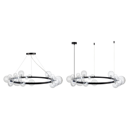 SL1165.403.24 Светильник подвесной ST-Luce Черный/Прозрачный G4 24*5W NECTON фото 11 SL1165.403.24 Светильник подвесной ST-Luce Черный/Прозрачный G4 24*5W NECTON фото 11