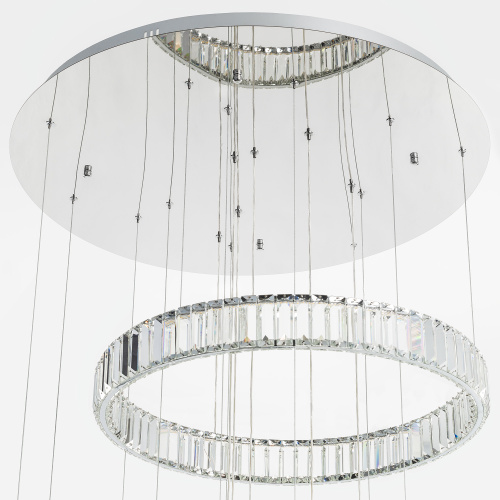 Citilux Чезаре CL338661 LED Люстра хрустальная с пультом Хром фото 10
