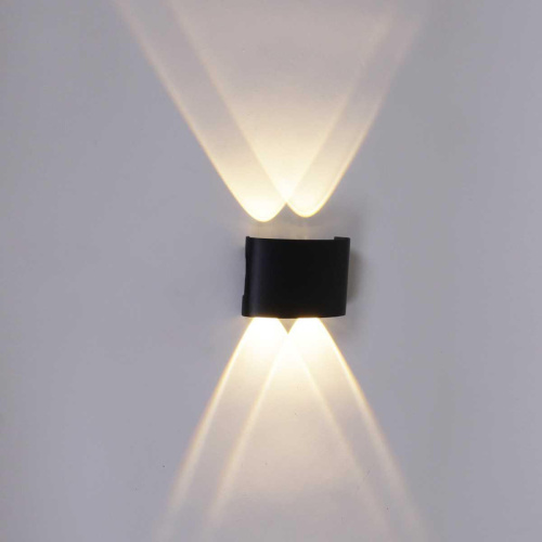 Уличный настенный светодиодный светильник Reluce 86832-9.2-004KT LED4*1W BK Уличный настенный светодиодный светильник Reluce 86832-9.2-004KT LED4*1W BK