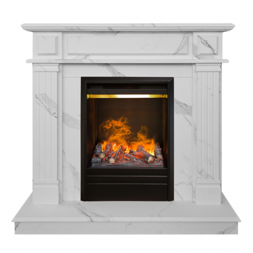 Электрокамин RealFlame Rodos WT цвет мрамор белый с очагом Olympic 3D Электрокамин RealFlame Rodos WT цвет мрамор белый с очагом Olympic 3D