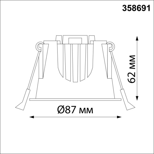 358691 SPOT NT21 462 белый/черный Светильник встраиваемый светодиодный IP20 LED 4000К 10W 100-265V KNOF фото 3 358691 SPOT NT21 462 белый/черный Светильник встраиваемый светодиодный IP20 LED 4000К 10W 100-265V KNOF фото 3