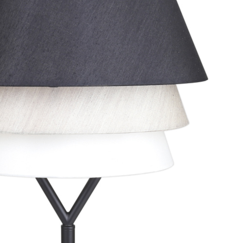 Настольный светильник Escada 10187/T E27*60W Black/Beige/White фото 3