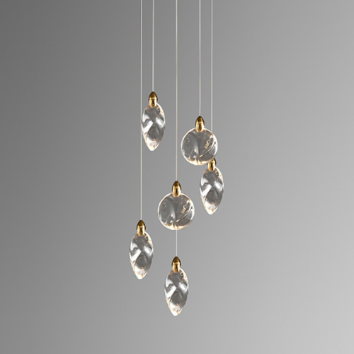 Подвесной светильник MT9176-6H titanium gold фото 6