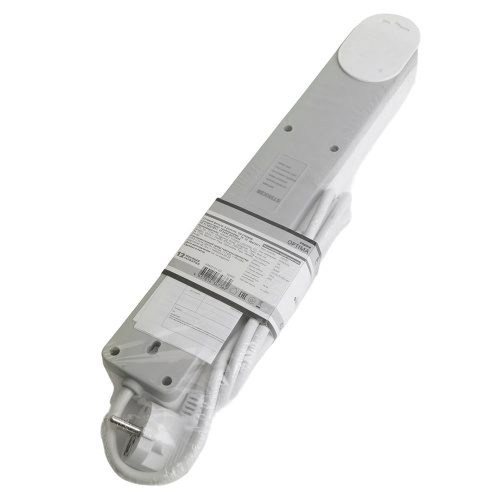 Сетевой фильтр 6-местный с/з STEKKER HM20-61-053x1мм2, 5 м, серия Optima, белый фото 8