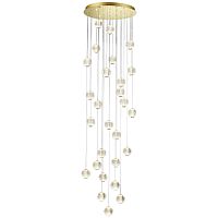 5008/120L L-VISION ODL23 569 золотой/прозрачный/металл/акрил Люстра каскадная LED 120W 4000K 6600Лм CRYSTAL