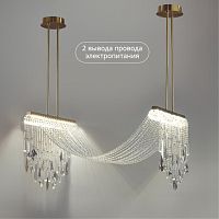 5420/48L HALL ODL_EX25 065 античная бронза/металл/стекло/хрусталь Люстра LED 2*24W (два вывода) 4000K 2239Лм AFINA
