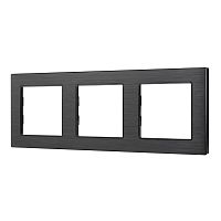 Рамка алюминиевая FRM-PRESTO-ALS-3-BK Arlight 043857