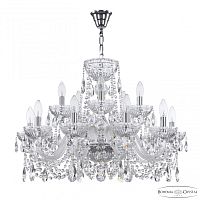Люстра 5402/10+5/240 Ni Clear/M-1G Bohemia Ivele Crystal (Богемия Ивеле Кристалл)