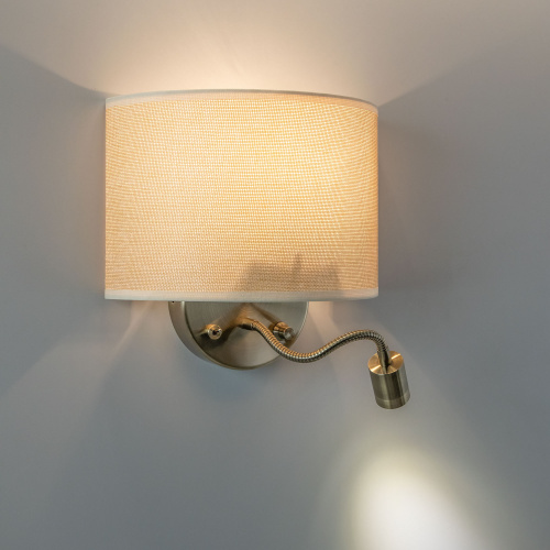 Citilux Декарт CL704306 Бра с бежевым абажуром и диммером фото 10 Citilux Декарт CL704306 Бра с бежевым абажуром и диммером фото 10