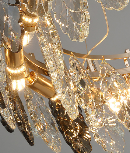 Люстра D8011P/R-1000 gold/smoky фото 4