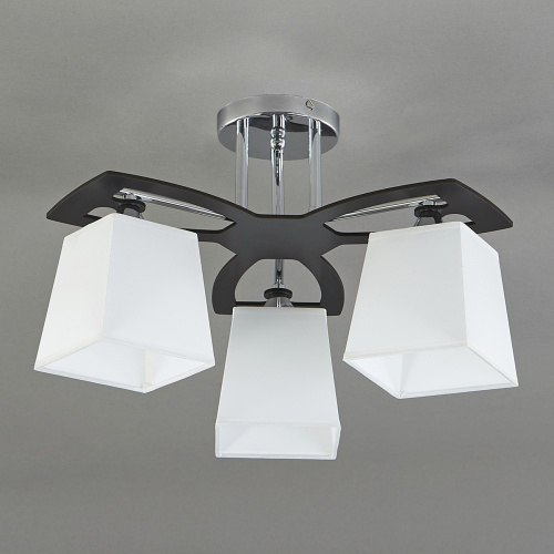 Потолочный светильник Escada 1116/3PL E27*60W Chrome/Black/White фото 3 Потолочный светильник Escada 1116/3PL E27*60W Chrome/Black/White фото 3