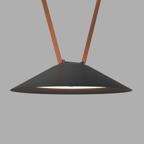 DK5565-BK Cветильник для трека-ремня Belty, серия Flow, со светодиодом, D300*H71мм, 48V DC, 20W, RA90, 120°, 3000K, IP20, черный, алюминий