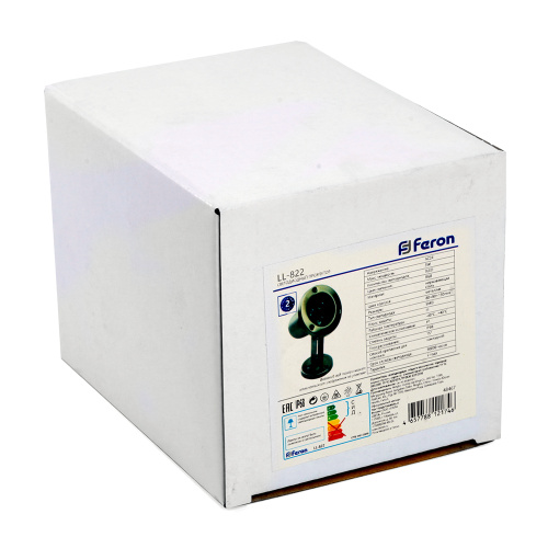 Светодиодный прожектор подводный Feron LL-822, 3W, AC/DC24V, низковольтный, 2700K, металлик, 80*80*130mm, IP68 фото 7