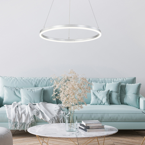 Подвесной светильник Escada 10254/1 LED*43W Silver APP фото 6 Подвесной светильник Escada 10254/1 LED*43W Silver APP фото 6