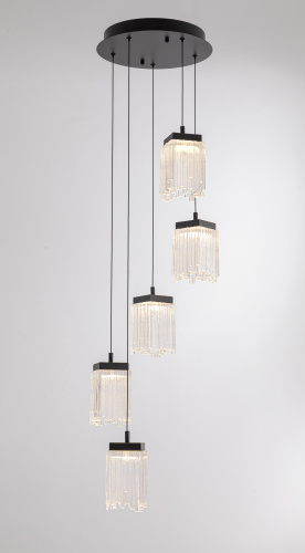 Подвесной светильник MD25020403-5A1 Matt black, LED/25.4W, 3000K dimmable фото 2