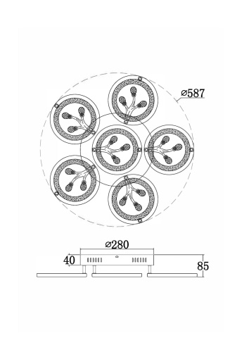 Потолочный светильник Freya FR10017CL-L92W фото 11