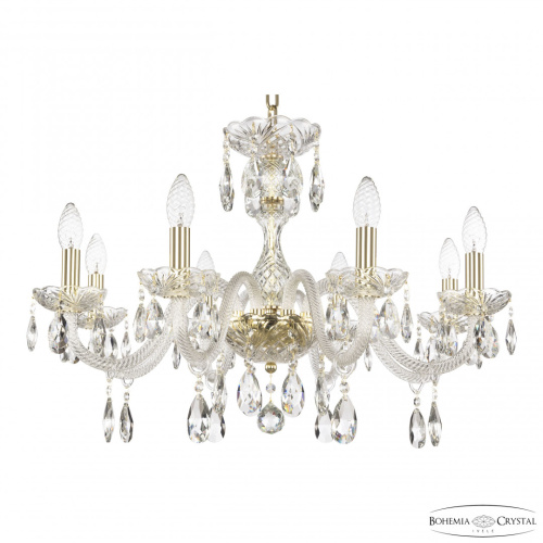 Люстра хрустальная 117/8/240 G Bohemia Ivele Crystal (Богемия Ивеле Кристалл)