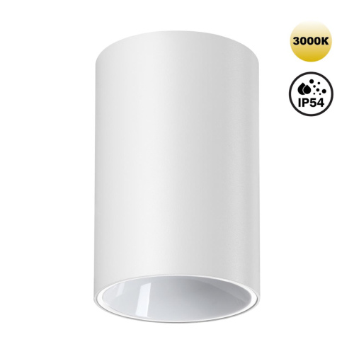 359416 OVER NT24 430 белый Светильник накладной влагозащищённый IP54 LED 10W 170-265V 3000К 830Лм RECTE 359416 OVER NT24 430 белый Светильник накладной влагозащищённый IP54 LED 10W 170-265V 3000К 830Лм RECTE