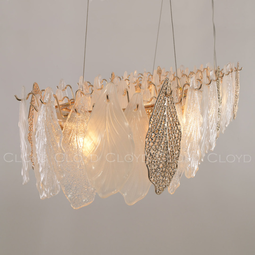 Люстра Cloyd SENEGAL-B C10 / шир. 99 см - с золотыми листьями - золото (арт.11173) фото 5