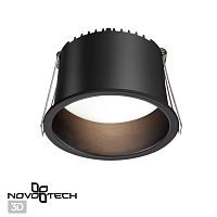 358902 SPOT NT22 536 черный Светильник встраиваемый светодиодный IP20 LED 4000К 12W 220V TRAN