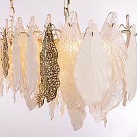 Люстра Cloyd SENEGAL-A C14 / шир. 105 см - с золотыми листьями - золото (арт.11178)